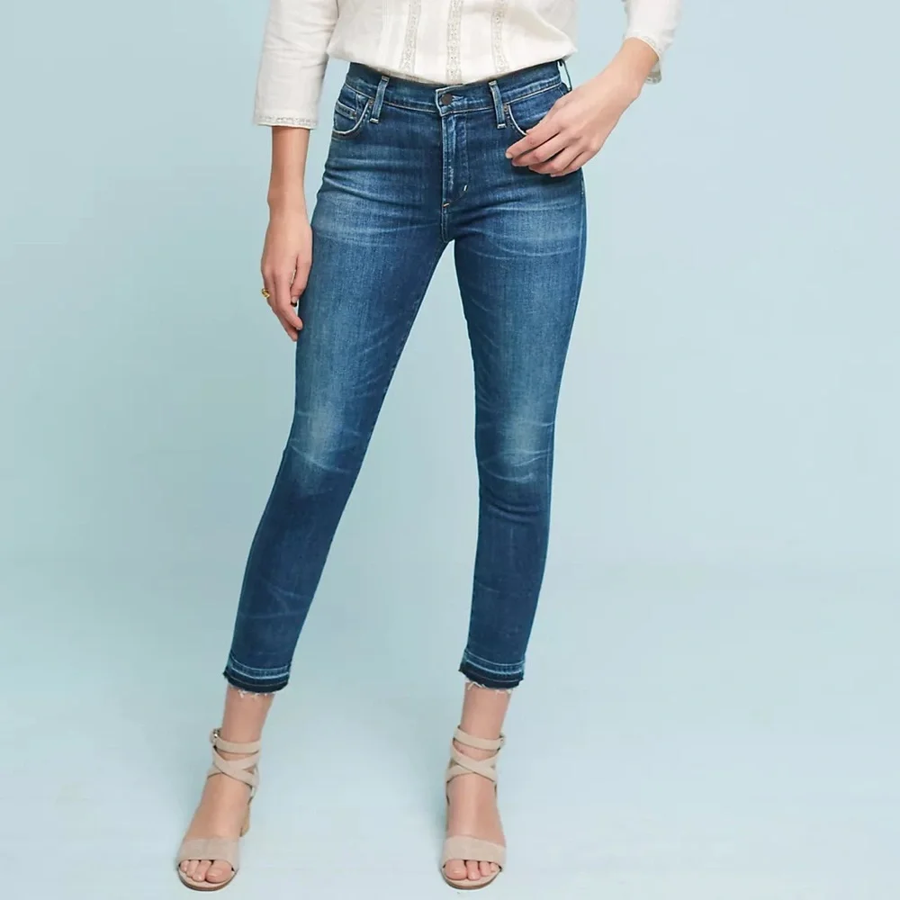 NWT Citizens of Humanity Rocket Crop High-Rise Skinny Jeans SZ 25 Z374_4